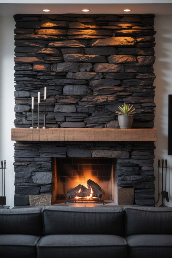 Stone Fireplace Designs That Create Dramatic Impact