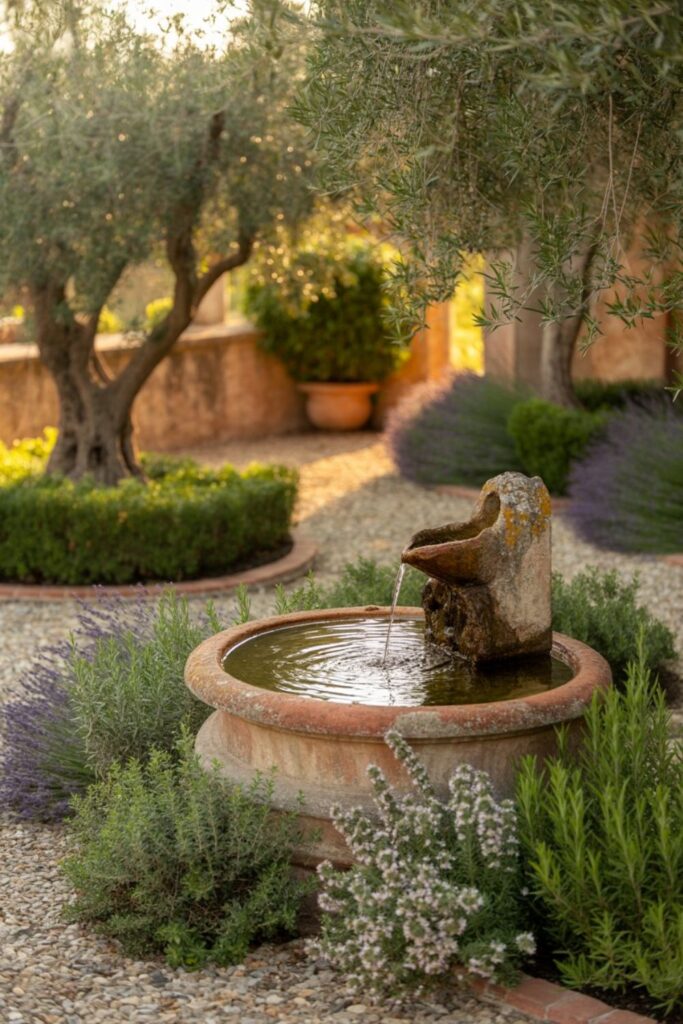 20+ Mediterranean Garden Ideas to Inspire Your Outdoors 3 How Do You Incorporate Water Features Into Mediterranean Landscaping?