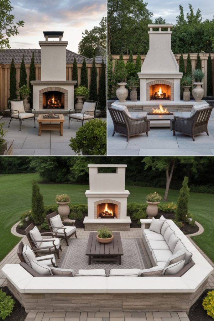 25+Outdoor Fireplace Ideas to Transform Your Backyard 5 What Size Outdoor Fireplace Works Best?