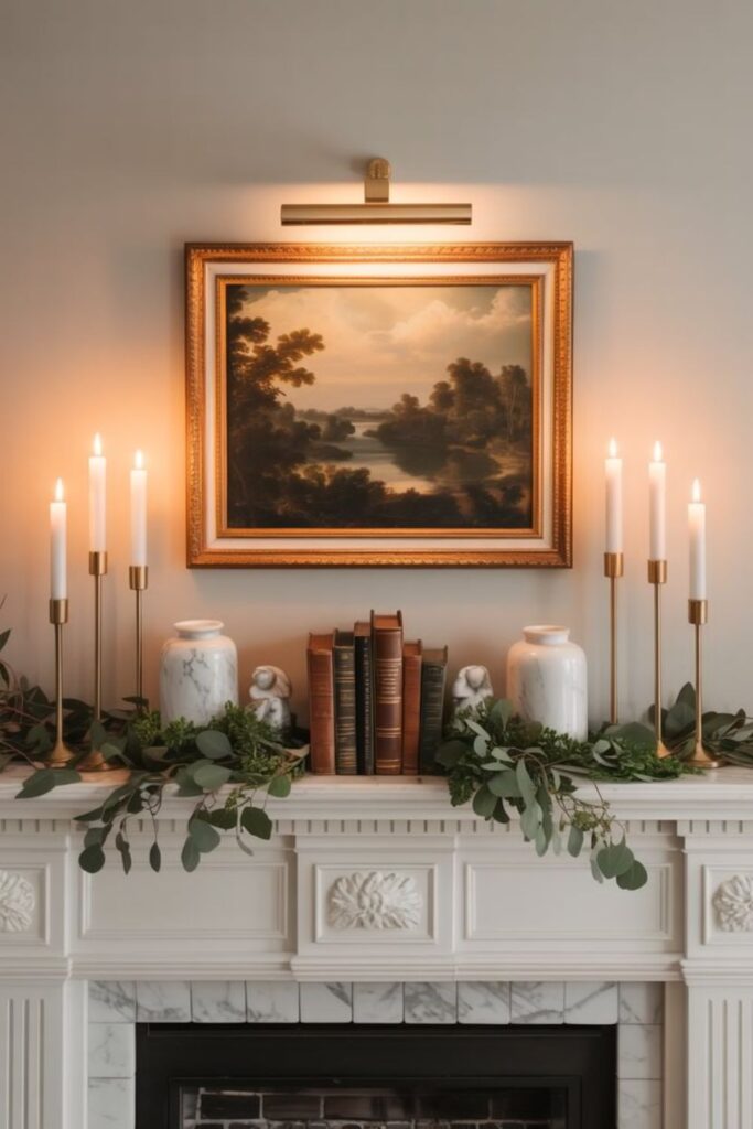Which Mantel Styling Techniques Create Balance?