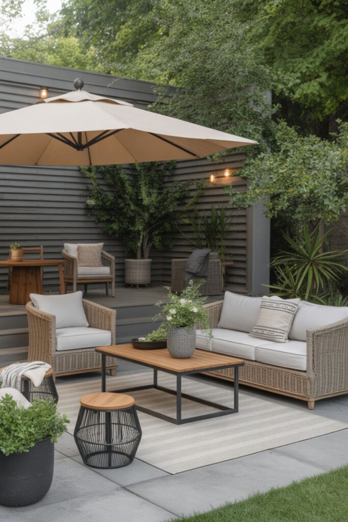 25+ Best Patio in Backyard Ideas 5 What Furniture Works Best for Backyard Patios?