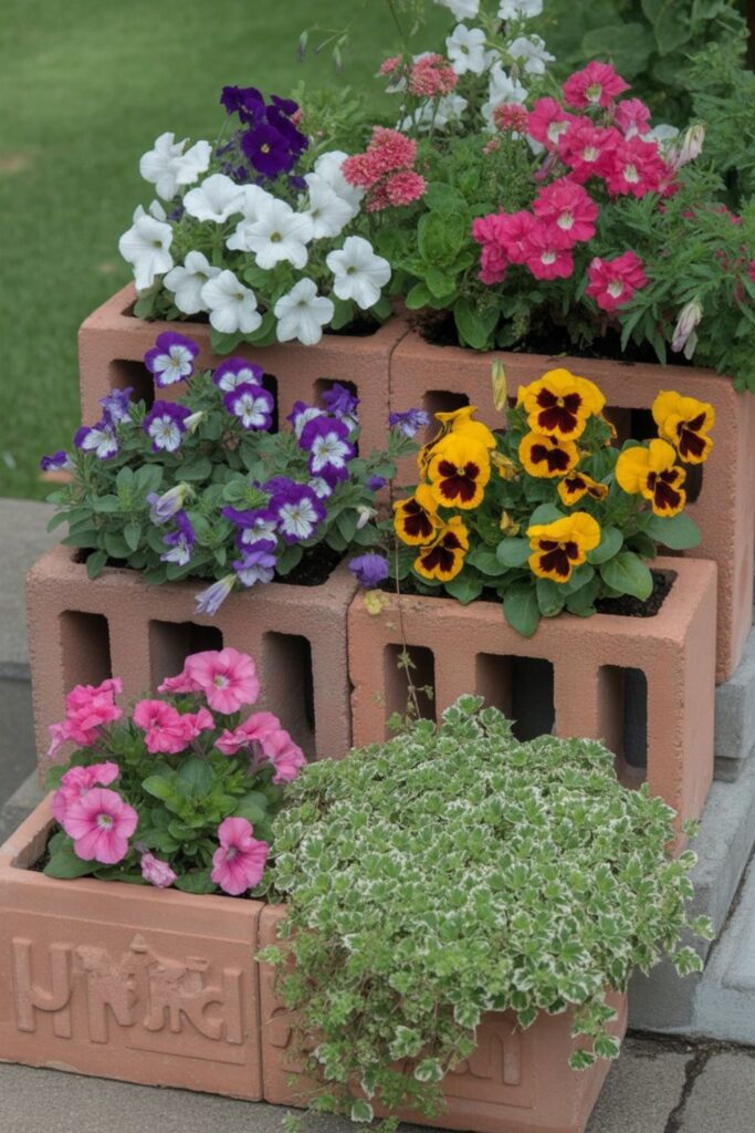 Cinder Block Flower Garden Ideas for a Colorful Outdoor Space 3 Best Flowers for Cinder Block Gardens