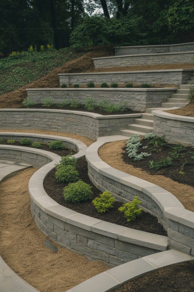 Best Terrace Landscape Ideas for Stunning Multi-Level Spaces 5 How Do You Build Retaining Walls for Terrace Landscapes?