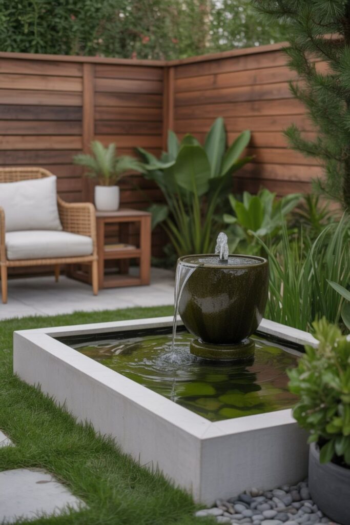 25+ Small Backyard Gardens Ideas for glorious Outdoor Retreats 3 Water Features for Compact Garden Spaces