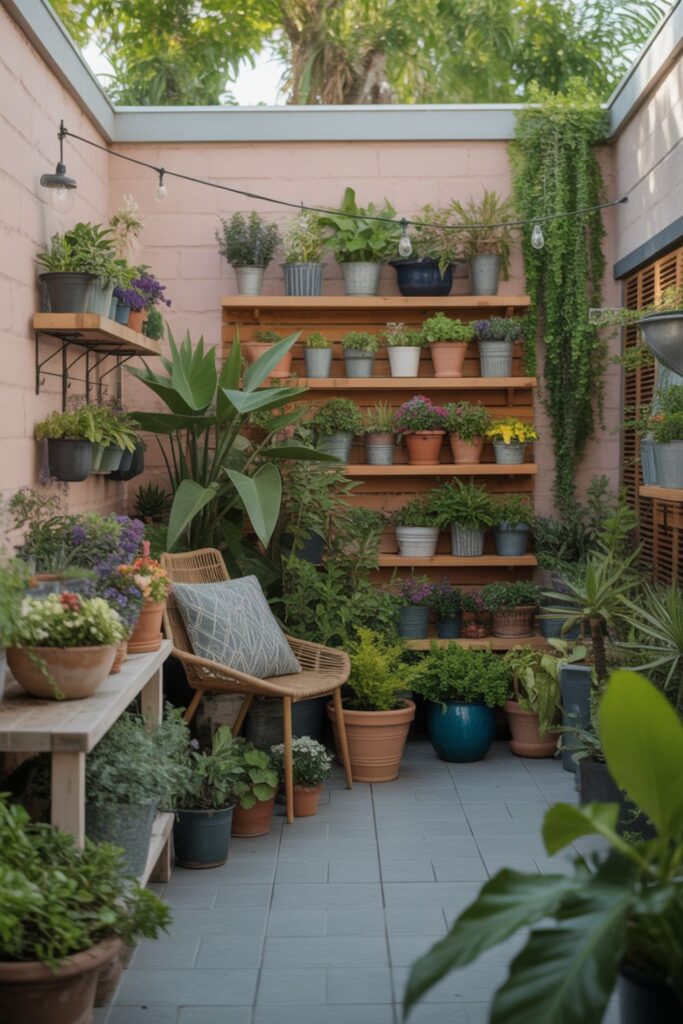 25+ Small Backyard Gardens Ideas for glorious Outdoor Retreats 2 Container Garden Strategies for Flexible Backyard Layouts