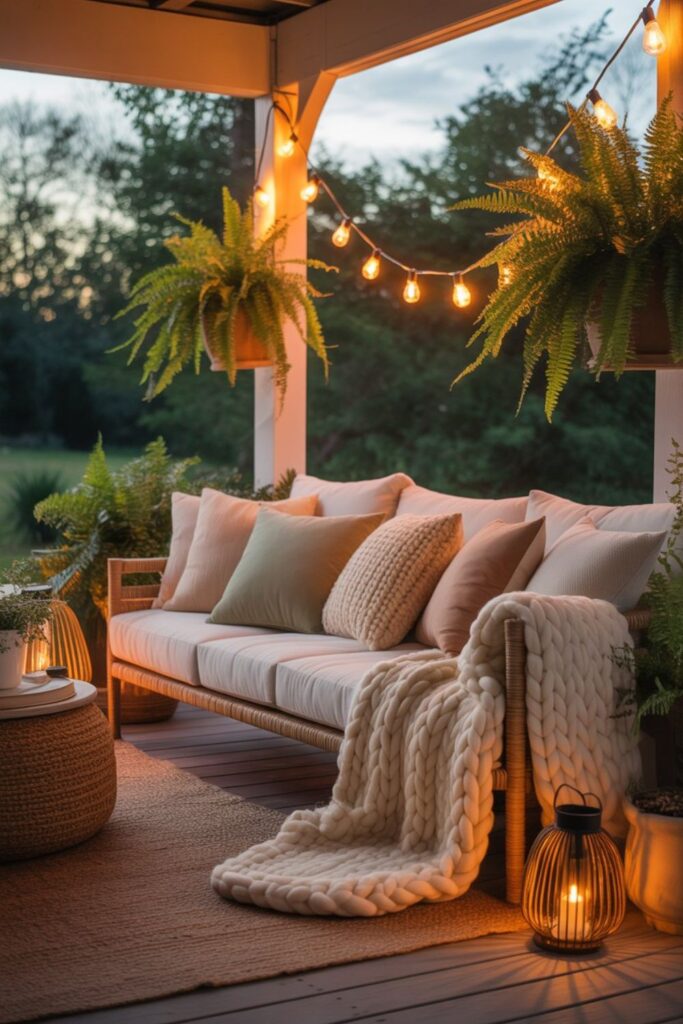 21+ Back Porch Ideas For Wondrous Outdoor Space 3 Cozy Back Porch Ideas for Relaxation