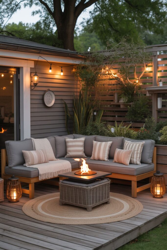 25+ Outdoor Patio Inspo Ideas to Create a Stylish and Relaxing Space 2 Cozy Outdoor Space Design Elements