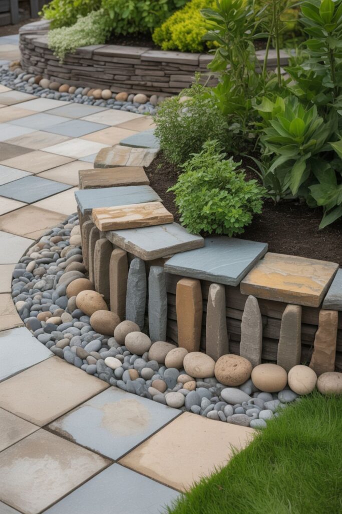 27+ Stone In Garden Ideas for Stylish Outdoors 2 Creative Stone Border and Edging Designs for Garden Beds