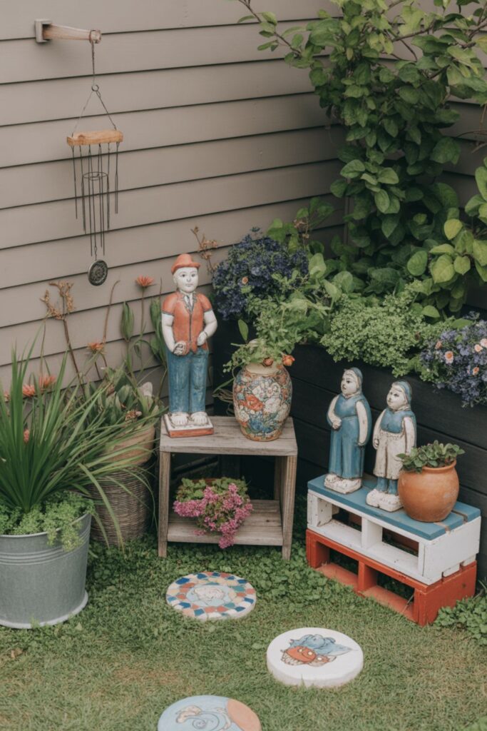 Garden Ideas With Cinder Blocks for Creative Outdoor Spaces 4 Decorative Garden Art and Accents