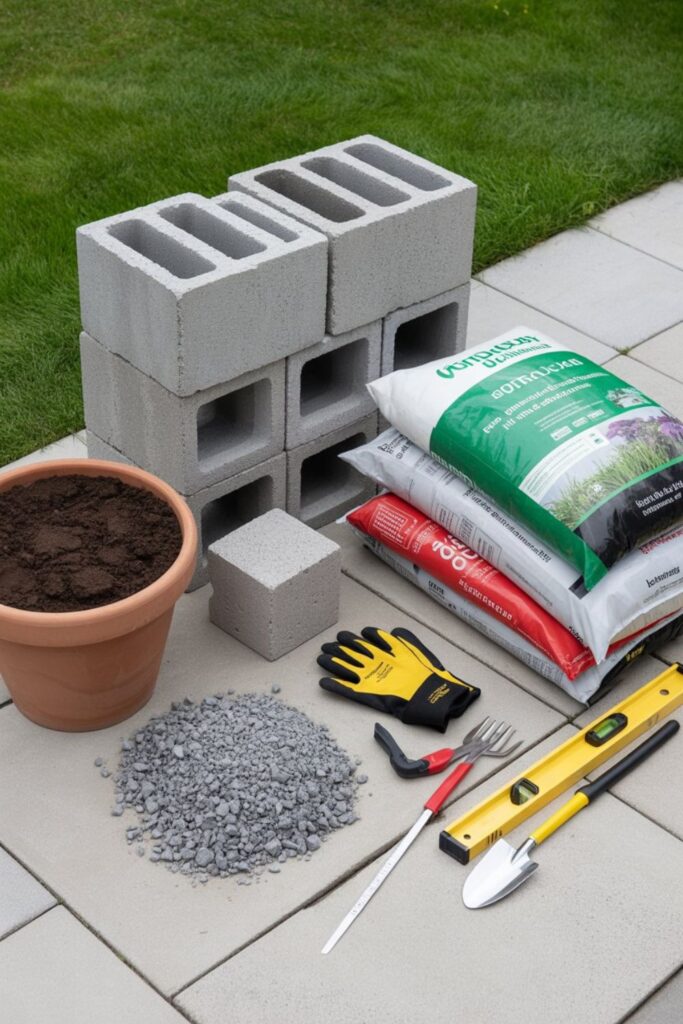 25+ Garden With Cinder Blocks Ideas for Stylish Outdoor Spaces 2 Essential Materials and Preparation