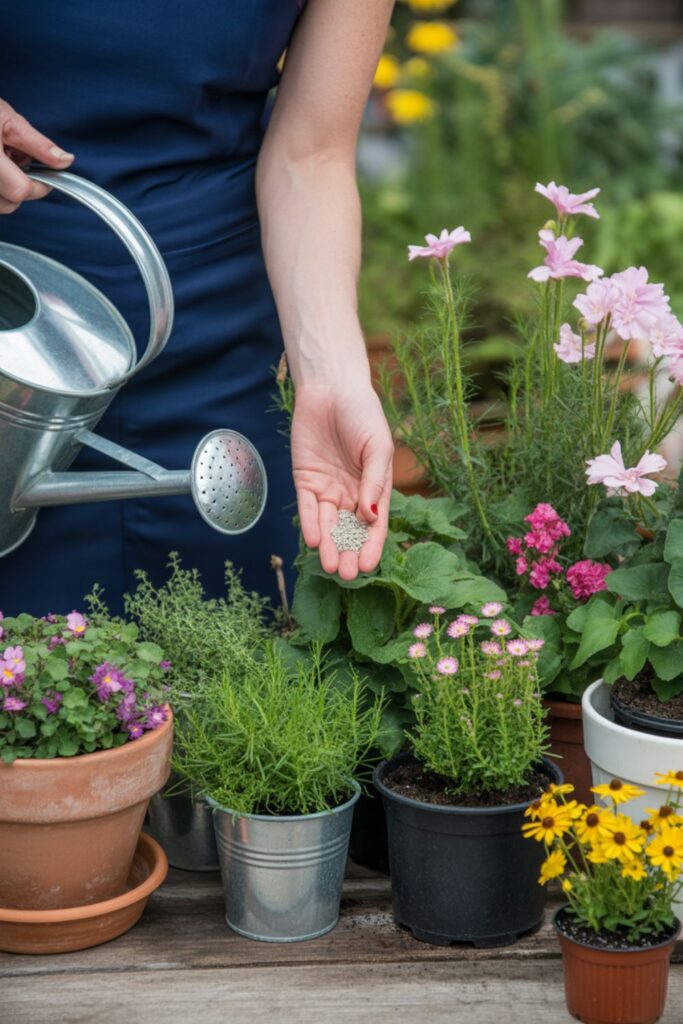 25+Small Potted Garden Ideas 4 How Do I Fertilize Container Gardens?