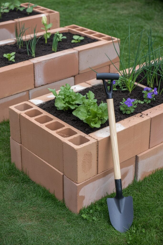 25+ Creative Garden Cinder Block Ideas 2 How to Build a Raised Garden Bed with Cinder Blocks