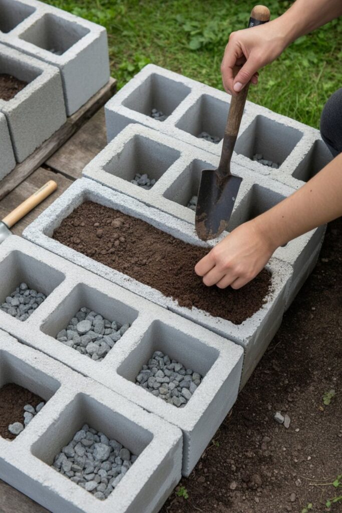 25+ Creative Garden Cinder Block Ideas 3 How Do You Prepare Cinder Blocks for Planting?