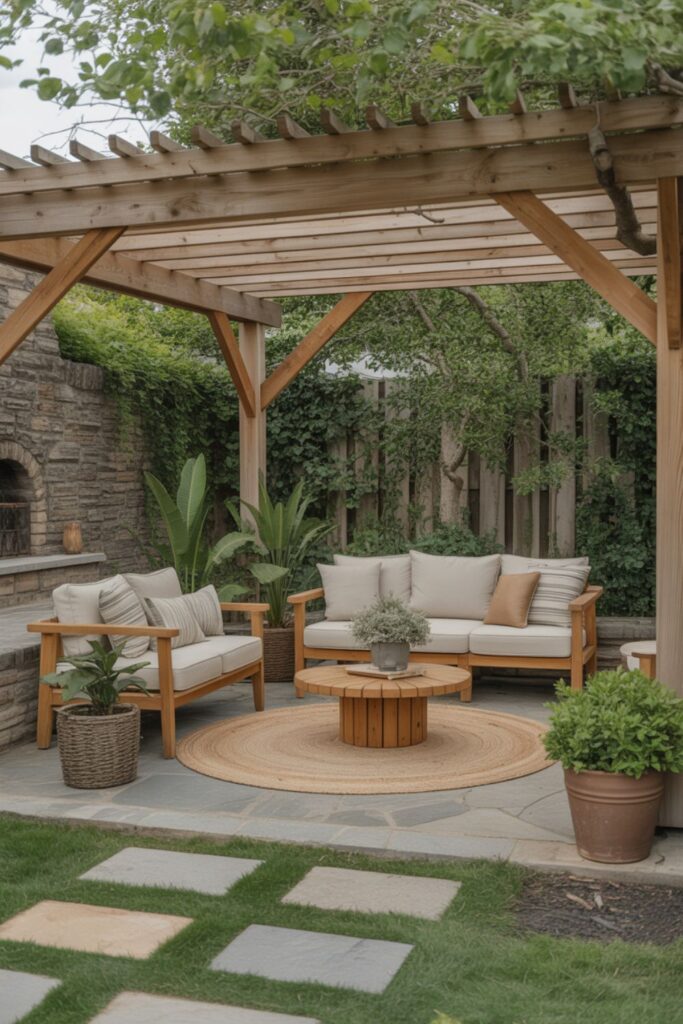 Cozy Backyard Ideas For Perfect Outdoor Retreat 4 Incorporating Natural Materials and Organic Elements