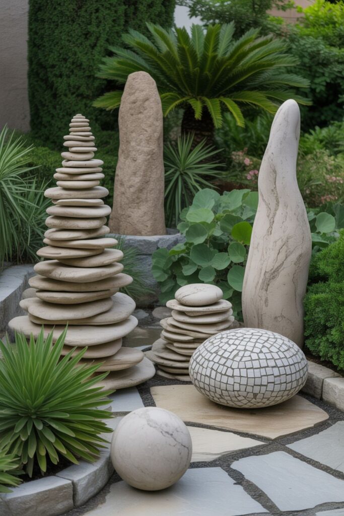 27+ Stone In Garden Ideas for Stylish Outdoors 4 Innovative Stone Sculpture and Art Garden Ideas