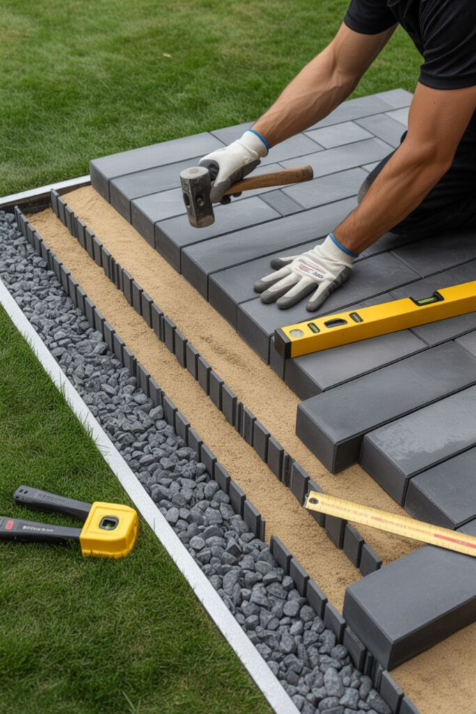 25+ Black Patio Floor Ideas for Elegant Outdoor Spaces 3 Installation Methods for Black Patio Pavers