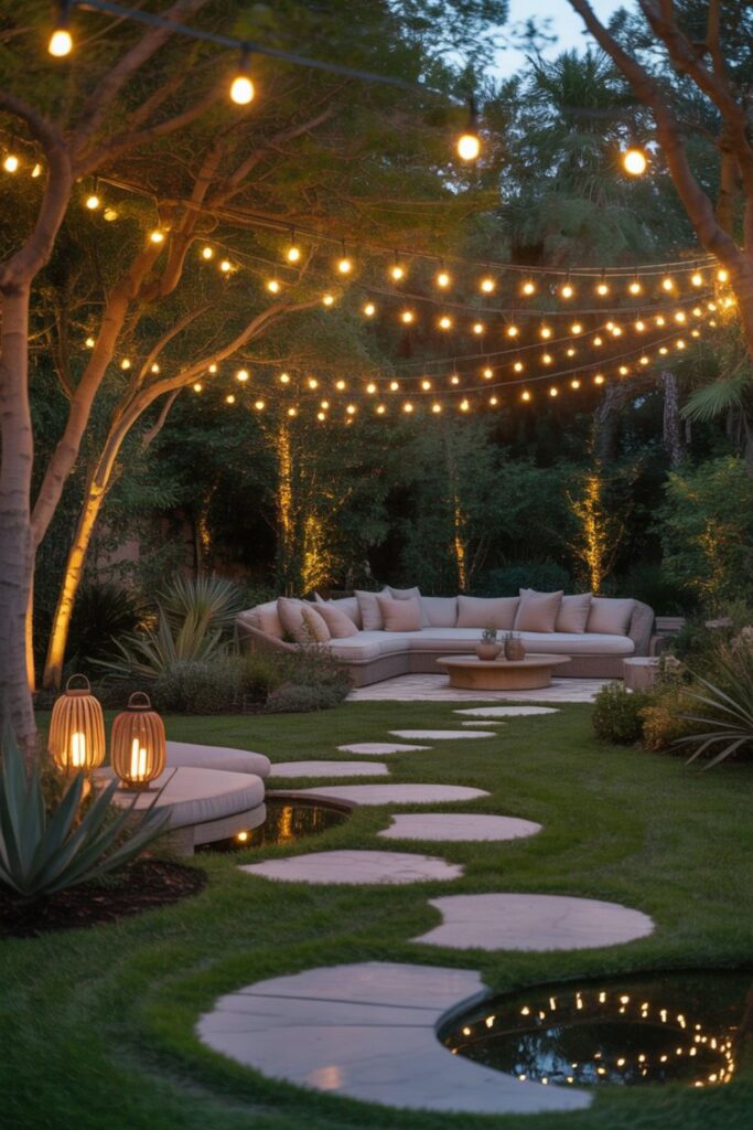 30+ Backyard Inspiration Ideas for a Dream Outdoor Space 3 How Can Lighting Create Magical Backyard Atmospheres?