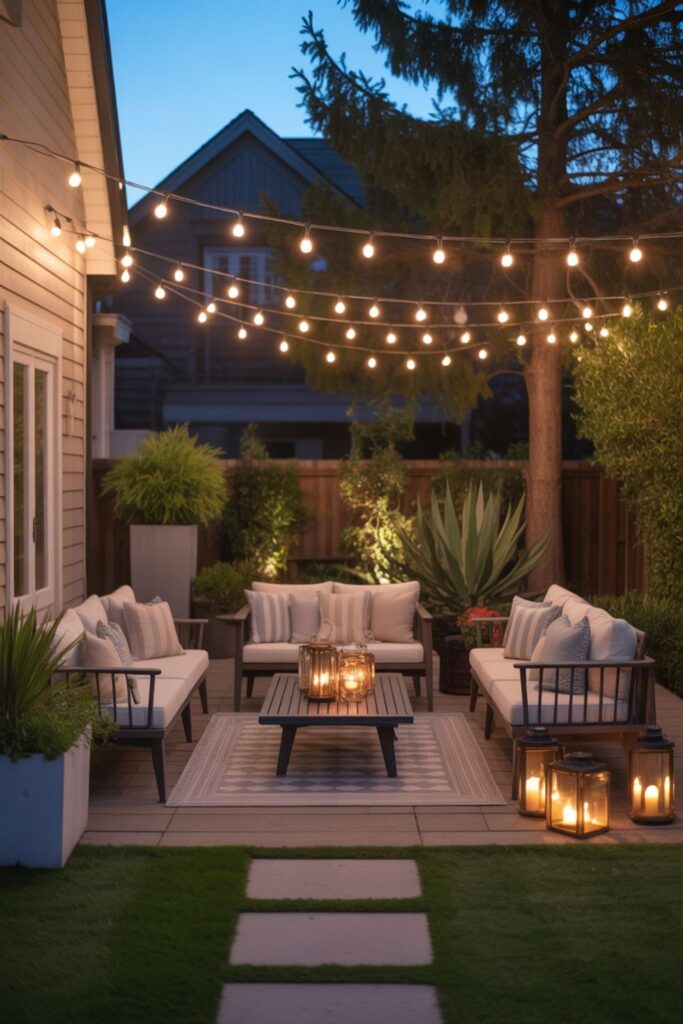 27+ Outdoor Living Space Ideas for a Backyard Retreat 5 Lighting Design for Outdoor Living Spaces