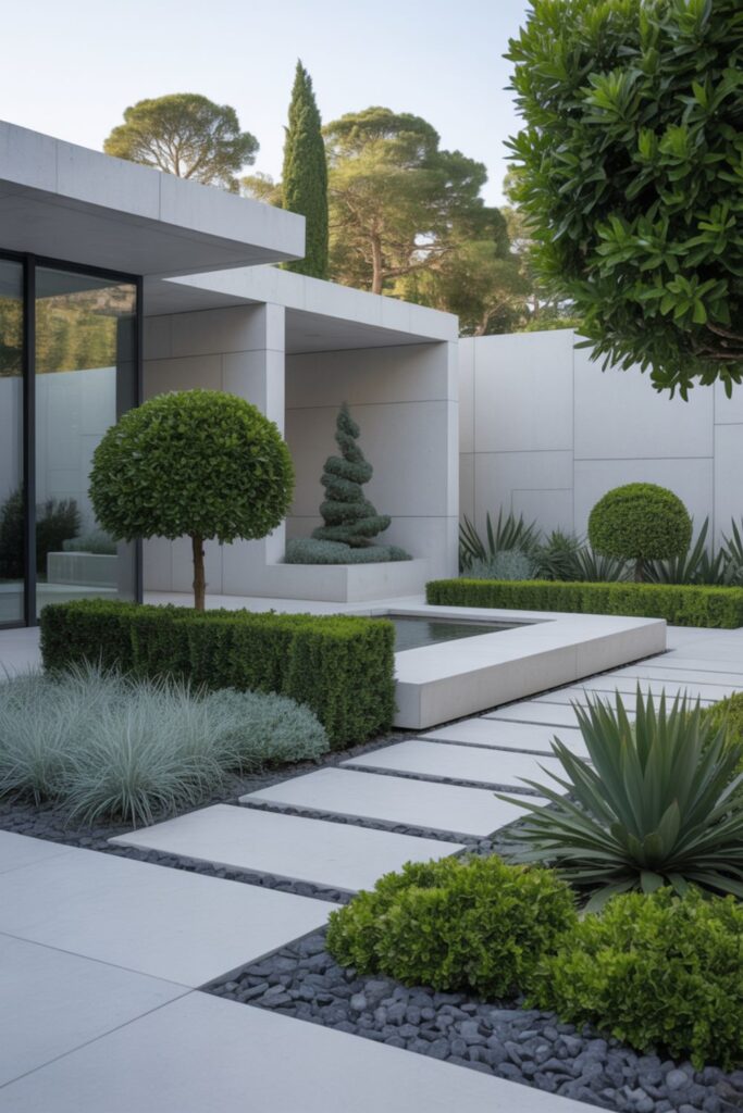 Top Garden Inspiration Ideas for a Beautiful Outdoor Sanctuary 2 Modern Minimalist Gardens with Clean Lines and Structure