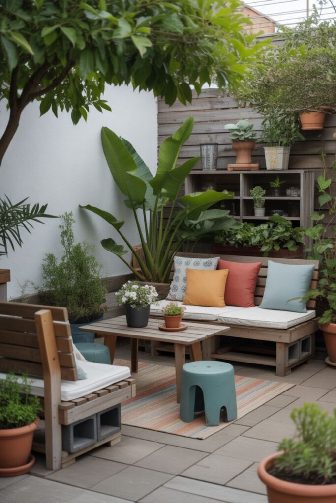 Garden Ideas With Cinder Blocks for Creative Outdoor Spaces 3 Outdoor Furniture and Seating Ideas