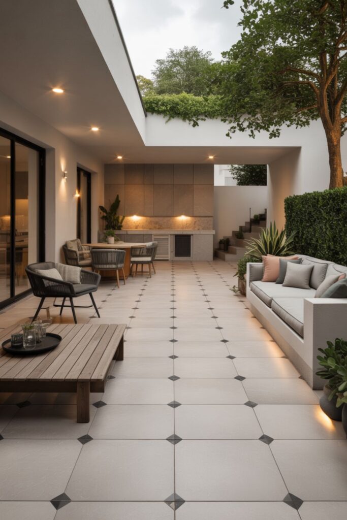 27+ Backyard Patio Flooring Ideas for Stunning Outdoor Spaces 5 Outdoor Tile Patio Flooring Ideas