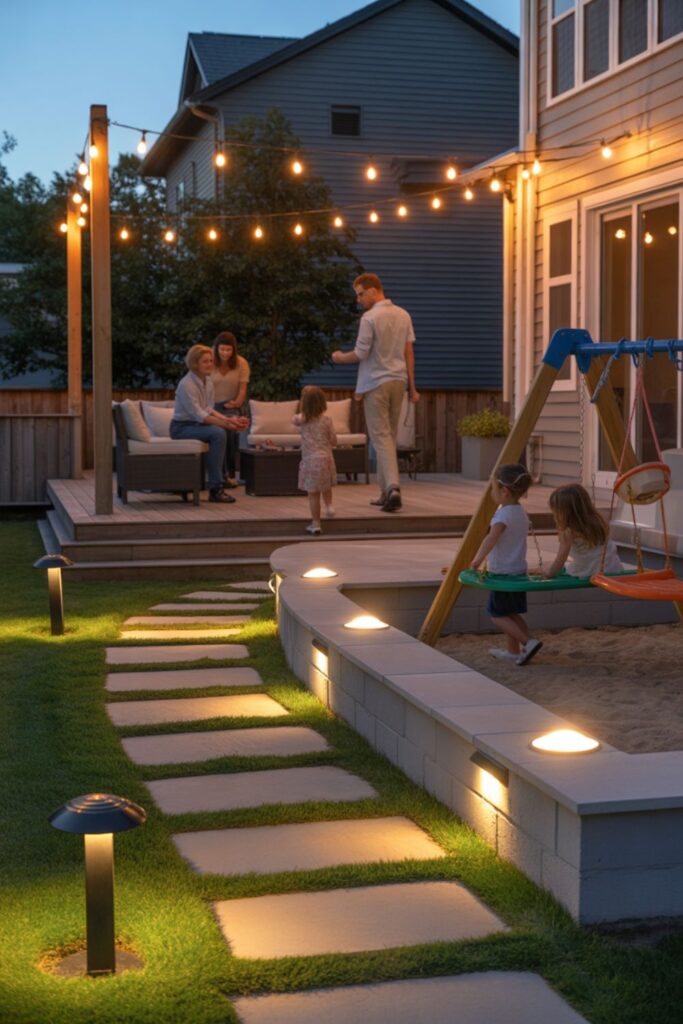 25+ Family Patio Ideas for Multi-Generational Spaces 5 How Can Lighting Improve Safety and Extend Usage?