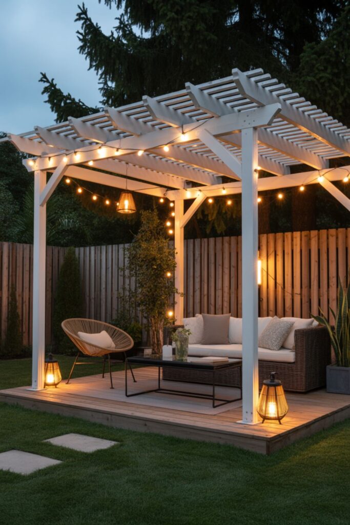 30+ Small Backyard Patio Pergola Ideas 4 What Lighting Transforms Pergolas After Dark?