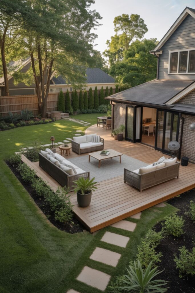 25+ Best Backyard Layout Ideas for Splendid Outdoor Space 4 Placing Your Patio or Deck in the Layout