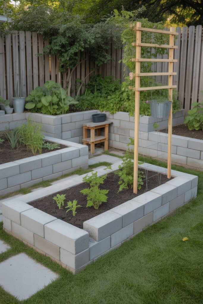 23+ Cinder Block Garden Ideas for a Beautiful Yard 4 Practical Garden Features