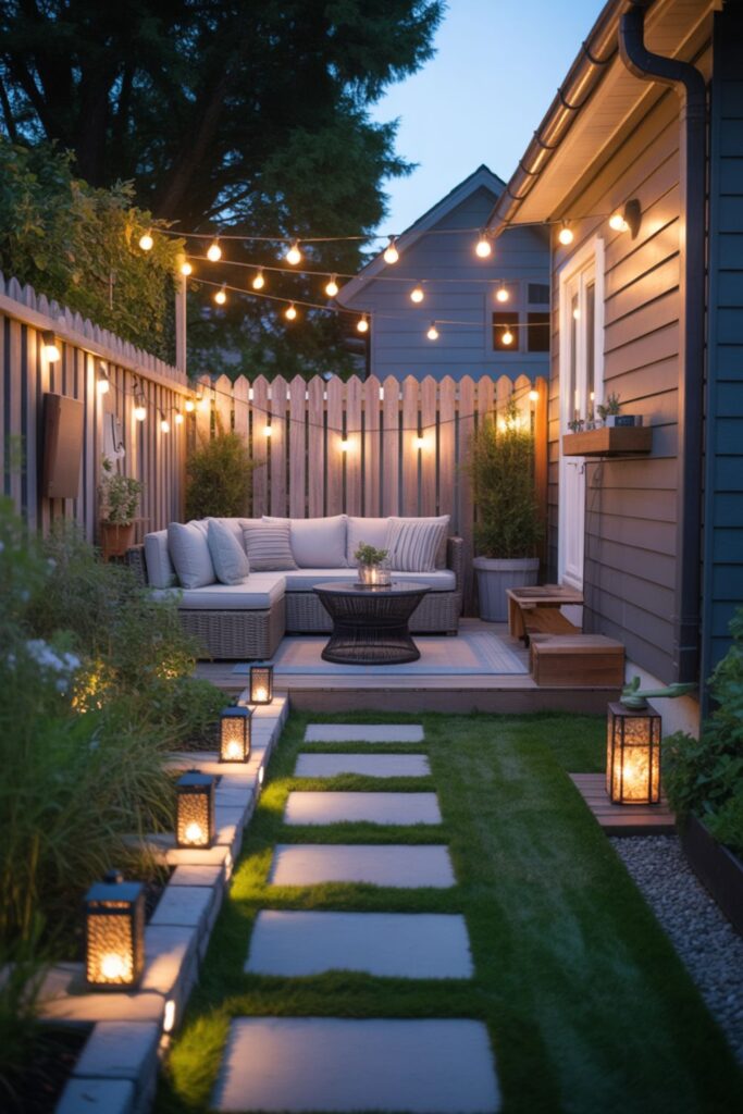 Small Backyard Ideas for Smart Outdoor Living 4 Small Backyard Lighting Ideas