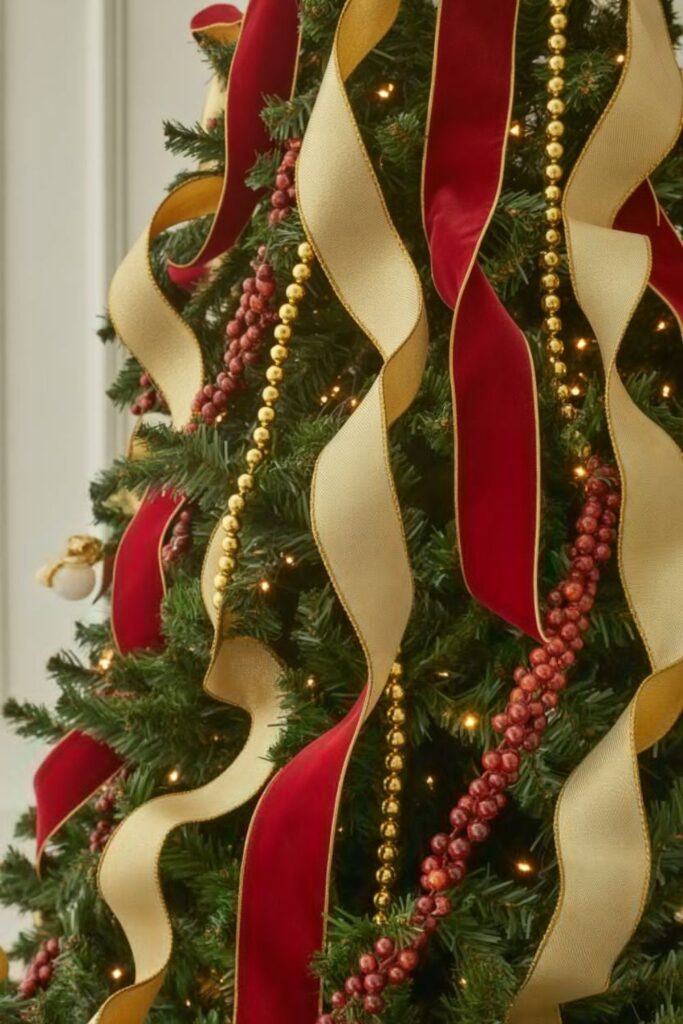 Traditional Christmas Tree Guide: Timeless Holiday Elegance 3 What Ribbon and Garland Work for Traditional Christmas Trees?