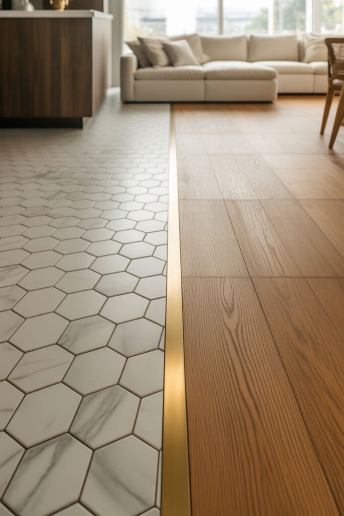 30+ Best House Tiles Design Ideas for Every Room 5 Transition Strategies Between Different Tile Areas