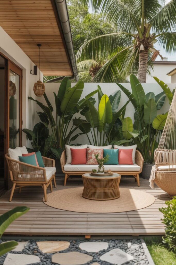 25+ Patio Design Ideas for Your Dream Outdoor Living Space 4 Tropical Patio Design Ideas for Paradise Vibes