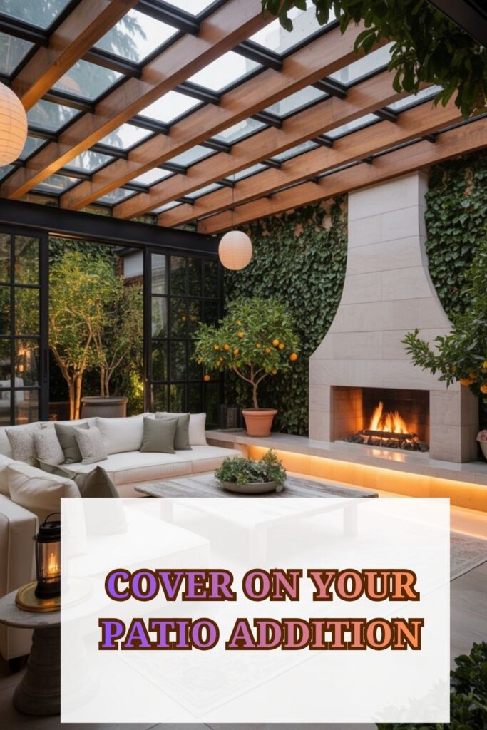 Outdoor Patio Addition for More Living Space 5 Should You Include a Roof or Cover on Your Patio Addition?