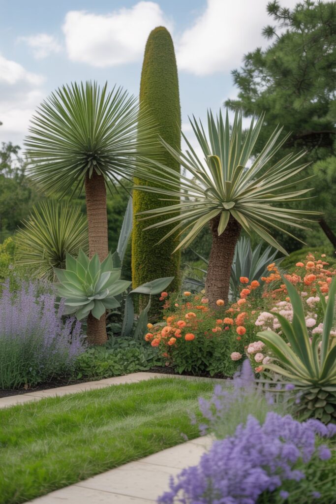 Modern Patio Ideas For Stylish Outdoor 3 Architectural Plants Over Cottage Garden Chaos