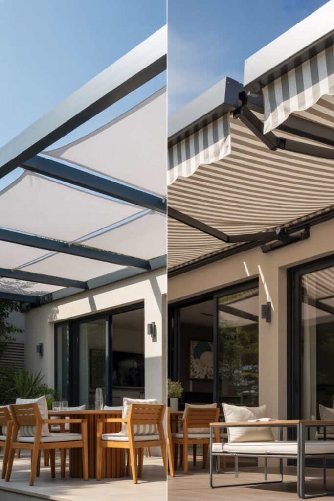 Modern Outdoor Patio With Canopy Ideas for Every Home 5 How Do I Choose Between Fixed and Retractable Canopies?
