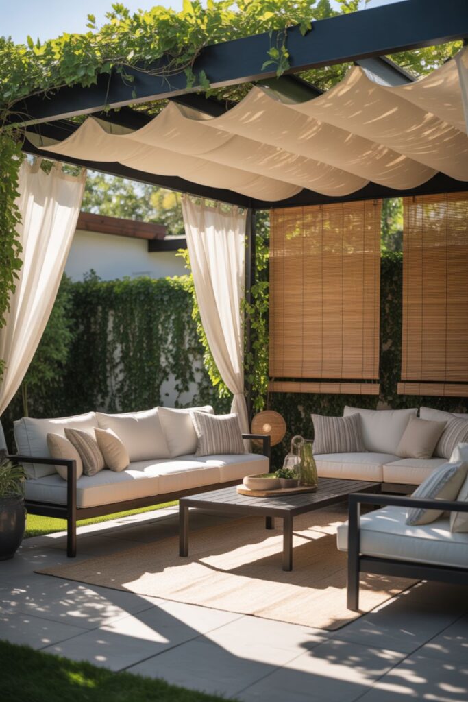 Backyard Patio Oasis Ideas to Create a Relaxing Outdoor 2 Shade Structures That Provide Comfort