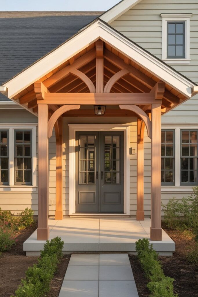 27+ Front Patio Cover Ideas to Enhance Curb Appeal Outdoor 2 Proportional Sizing for Different Entry Configurations