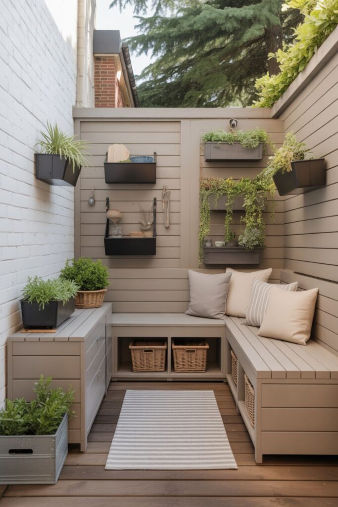 25+ Backyard Small Space Ideas For Smart Designs 3 Smart Storage Solutions
