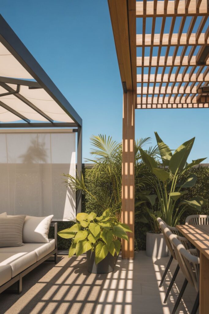 30+ Open Patio Ideas For Creative Designs 2 Sun Exposure Management Strategies