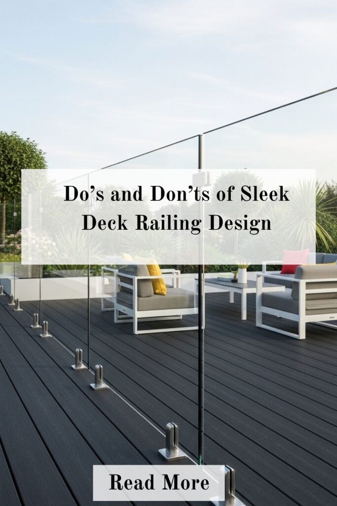 Sleek Deck Railing Ideas That Redefine Modern Outdoor Living 4 Modern sleek deck railing with proper spacing and materials, illustrating the best practices for stylish outdoor design