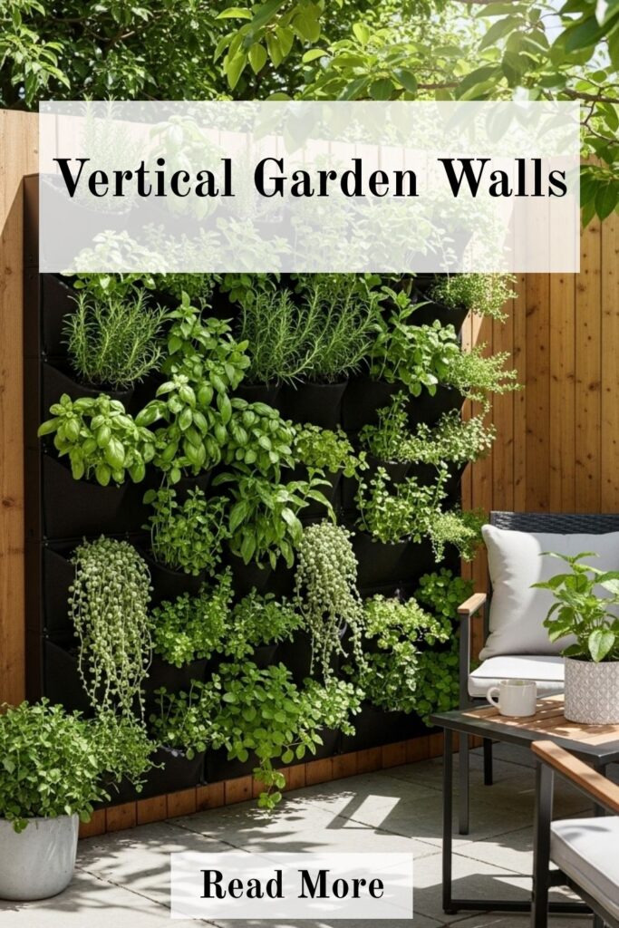 20+ Affordable Backyard Privacy Ideas to Block Neighbors View 5 Modern vertical garden wall with layered green plants mounted on an outdoor fence creating a natural privacy screen.