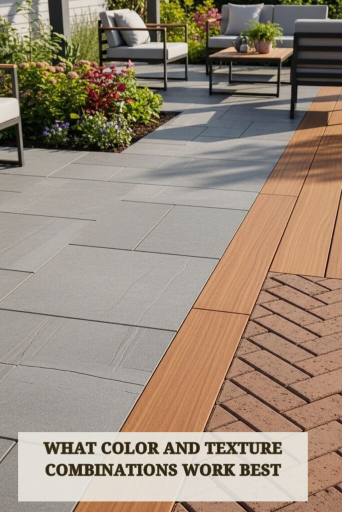 20+ Modern Outdoor Flooring Ideas for Redefine Outdoor Living 4 Outdoor flooring with modern color and texture combinations featuring wood, stone, and tile on a stylish patio.