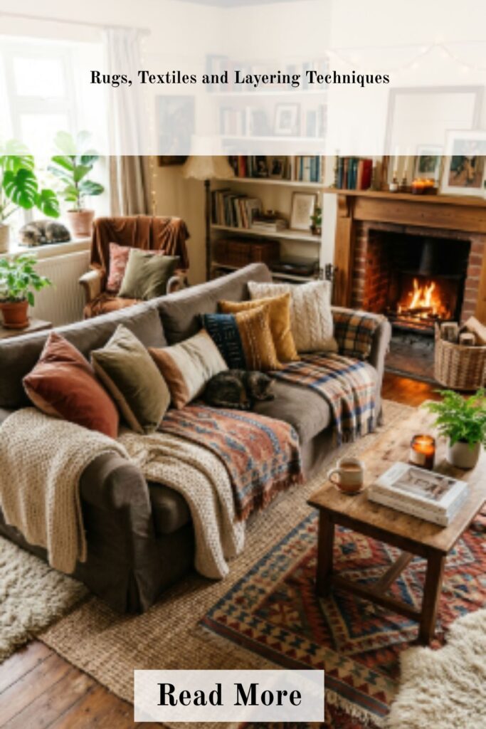 Cozy Living Room Ideas and 2026 Trends for a Modern, Relaxed Home Style 3 Rugs textiles and layering techniques in a cozy living room