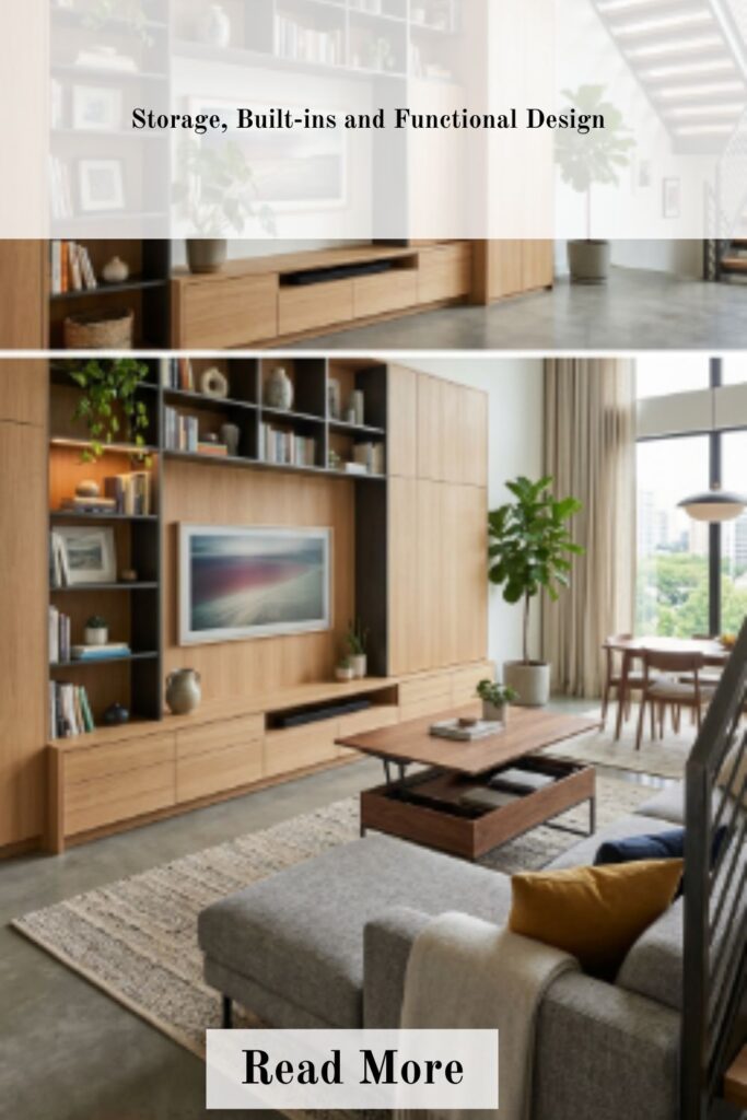 Cozy Living Room Ideas and 2026 Trends for a Modern, Relaxed Home Style 4 Storage built-ins and functional living room design ideas