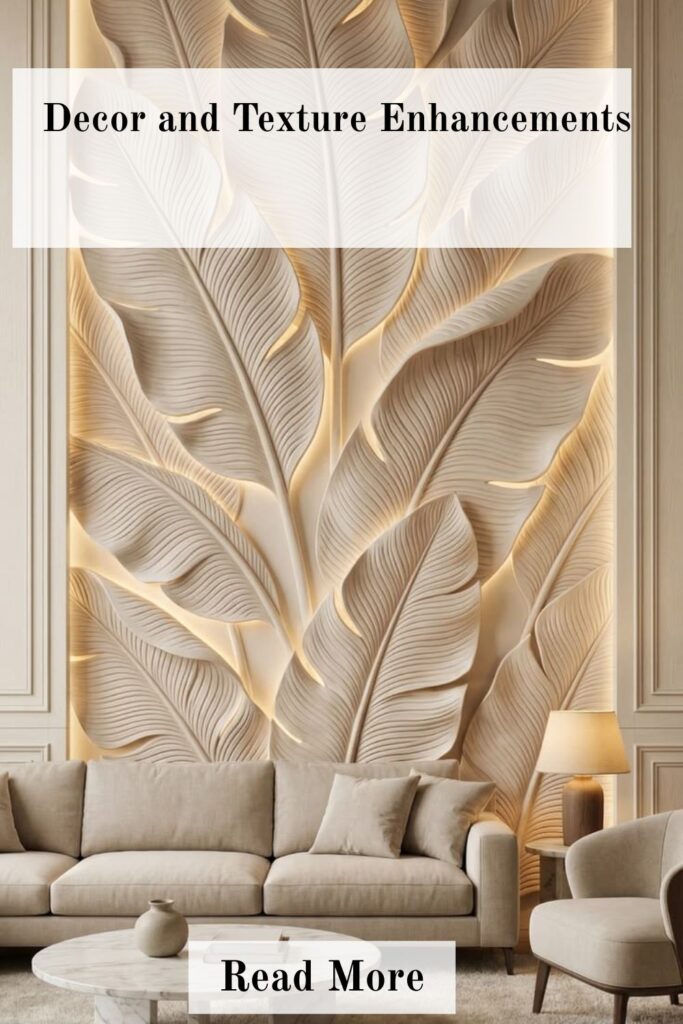 Apartment Living Room Ideas for Small Spaces That Feel Bigger and Brighter 5 Thoughtfully styled room with layered décor and rich textural elements.
Decor and texture enhancements create depth, warmth, and visual appeal.