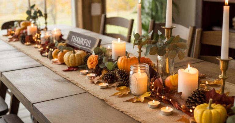 Fall Centerpiece Ideas with Candles