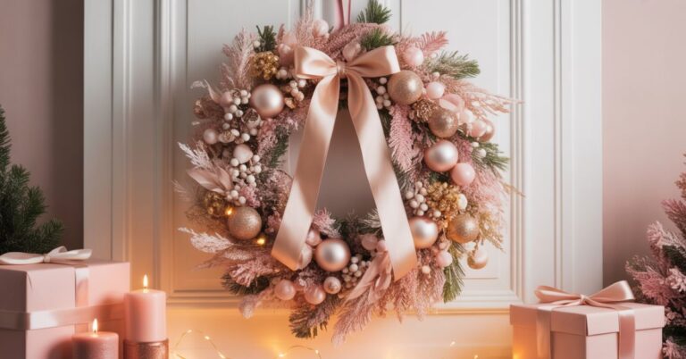 Christmas Wreath Ideas Pink: Transform Your Holiday Style with Blush Elegance