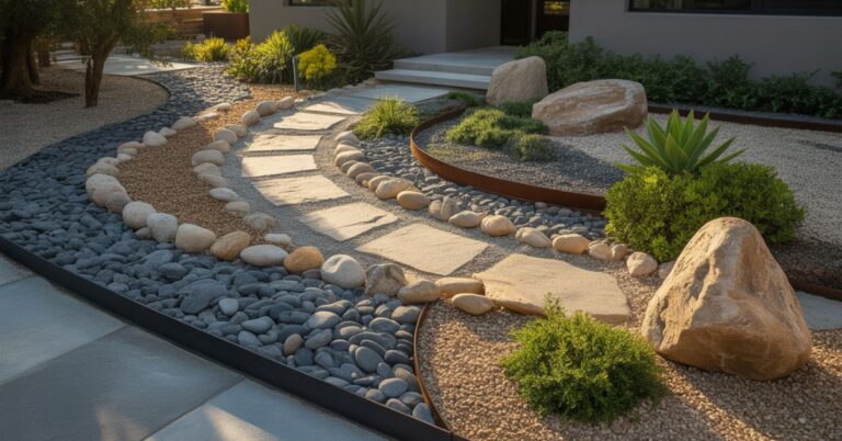 17+ Front Yard Landscaping Ideas with Rocks Transform Your Curb Appeal