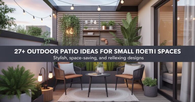 27+ Outdoor Patio Ideas Small Spaces Modern